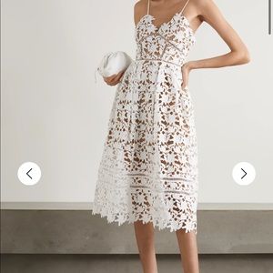 Self-Portrait White azalea dress